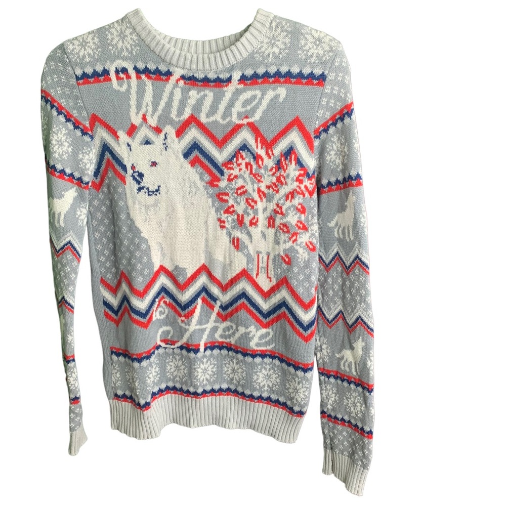 Game of Thrones sweater long sleeve winter is here small